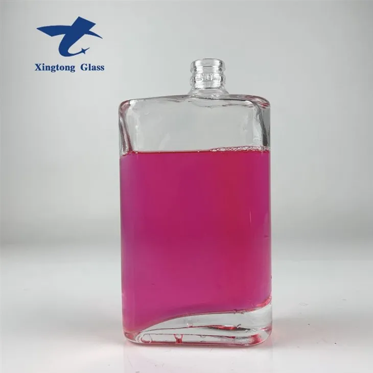 Kreatywne kwadratowe szklane butelki brandy