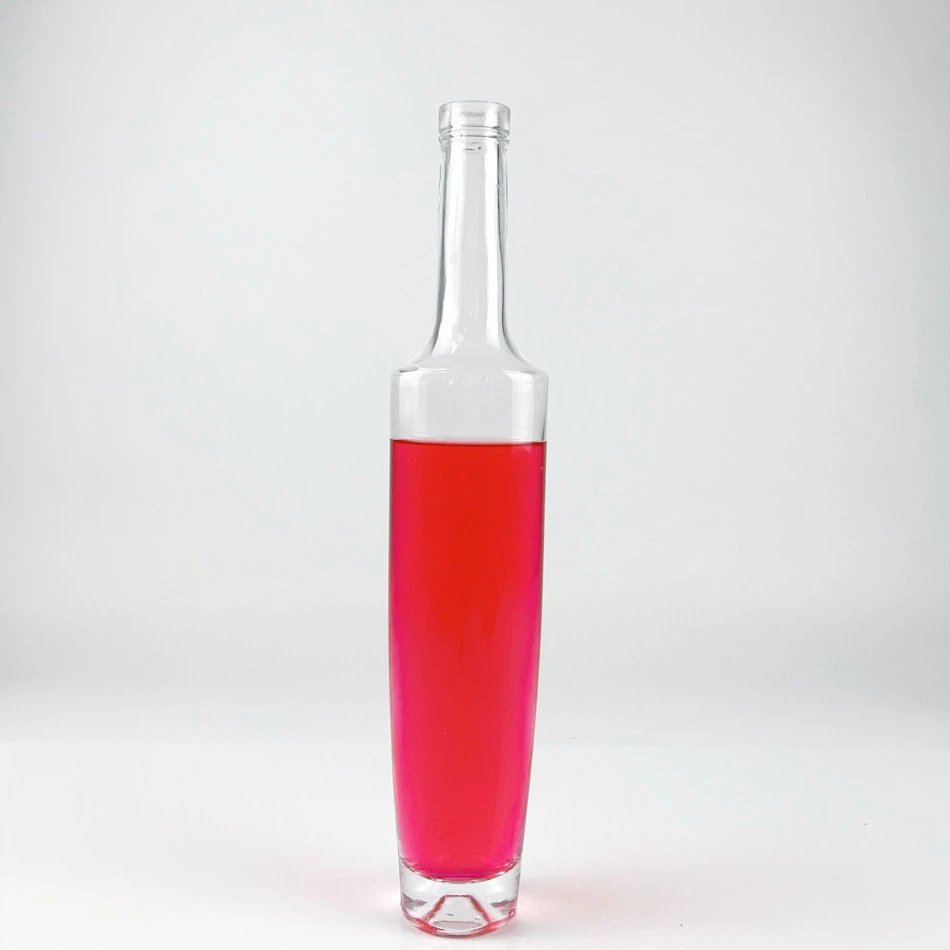 Cylindrical Shaped Glass Bottle For Liquor Spirits