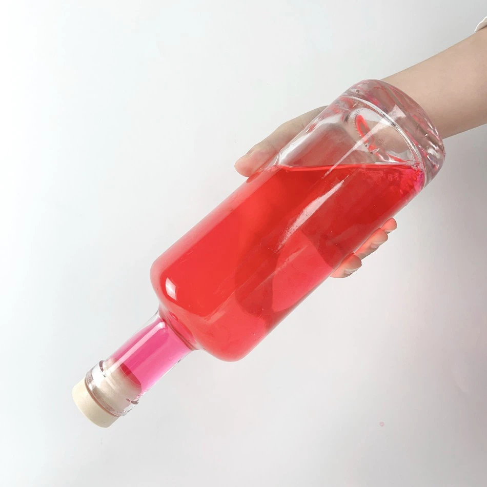 Round Premium Whiskey Glass Bottles