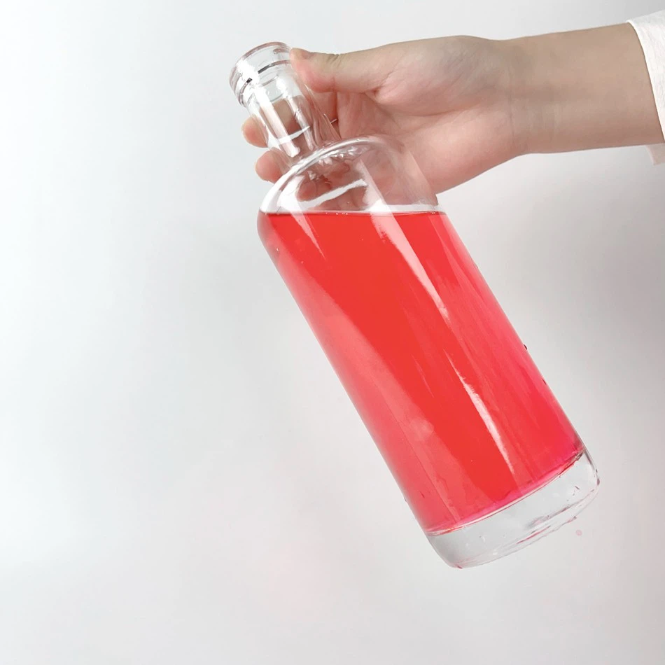 Round Premium Whiskey Glass Bottles