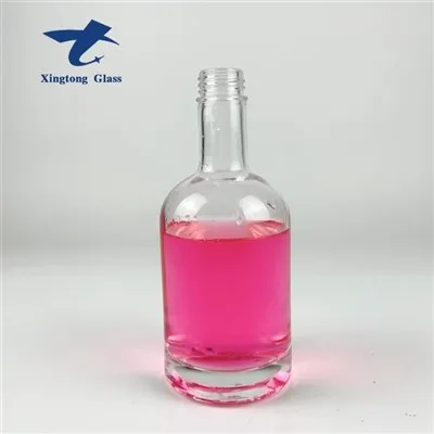 Butelki szklane o pojemności 375 ml z okrągłą zakrętką