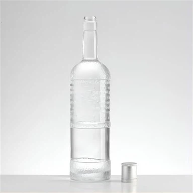 Zakręcana szklana butelka wódki